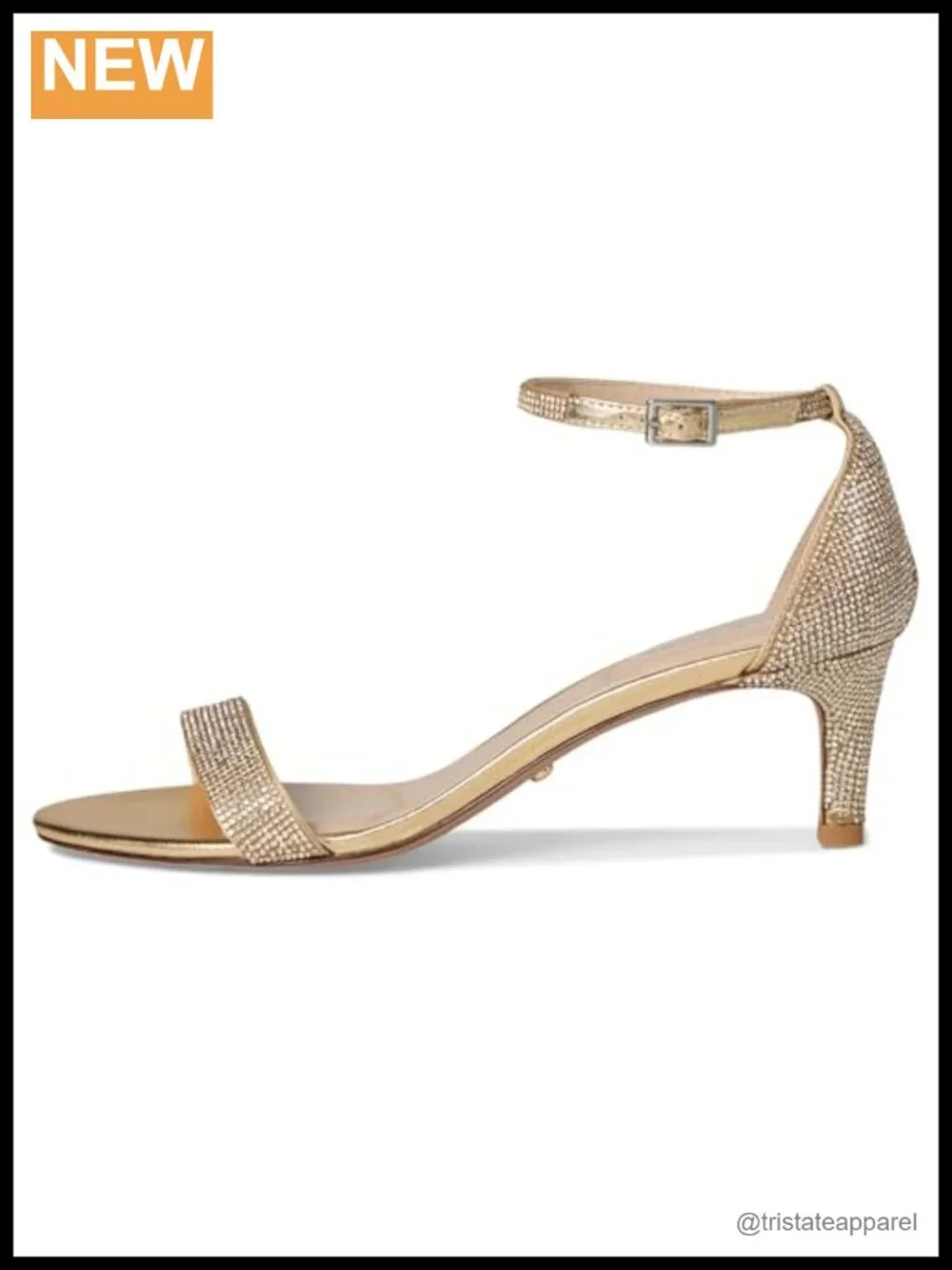 Pelle Moda Uciel Kitten Heel Ankle Strap Sandals Leather Padded Footbed